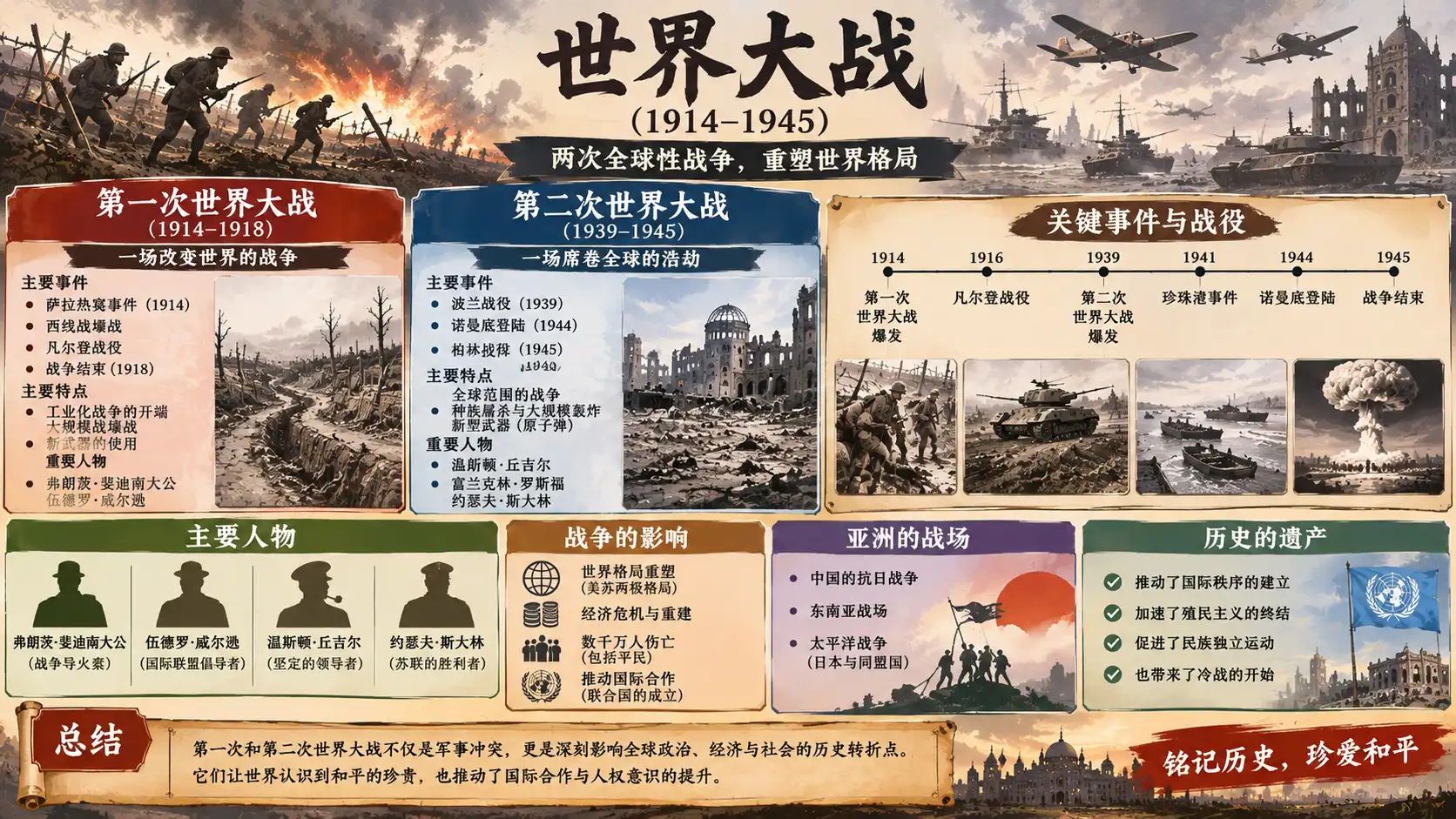 亚洲在两次世界大战中的风云